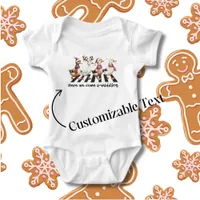 Funny Christmas Ducks Waddle Across Street Baby Bodysuit