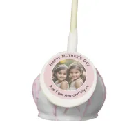 Personalized Custom Photo Mothers Day Pretty Pink Cake Pops