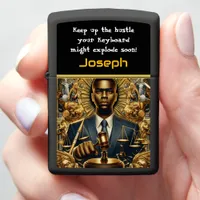 Lawyer for Justice in a Golden Realm Zippo Lighter