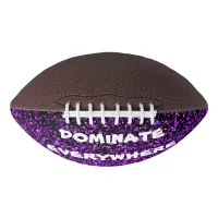 Purple Glitter on Black Dominate Everywhere | Football