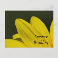 Yellow Sunflower Petals Summer Save the Date Announcement Postcard