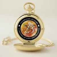 Elegant 23rd Imperial Topaz Wedding Anniversary Pocket Watch