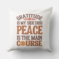 Thanksgiving Gratitude & Peace Custom  Throw Pillow