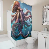 Giant Octopus Shower Curtain