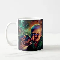 Spooky Halloween Baby Pet Pitbull & Ghostly Ghouls Coffee Mug