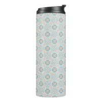 Seamless Seashell Pattern Thermal Tumbler