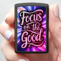 Embrace positivity with vibrant art. zippo lighter