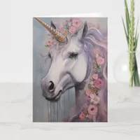 Spring Unicorn, Birthday Card