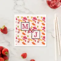 Personalized Fall Couple Napkins