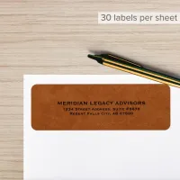 Stylish Typographic Business Return Address Label