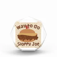 Way To Go Sloppy Joe Sandwich Statement Acrylic Award