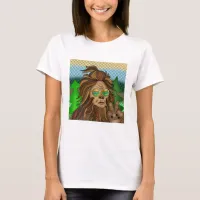 Retro Bigfoot | Vintage Colors Sasquatch Pop Art  T-Shirt
