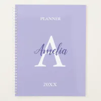 Purple Lavender Monogram Script