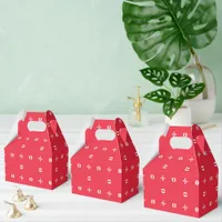 Christmas Holiday Charm Pattern 09 -  Favor Boxes