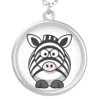 Baby Zebra Cartoon Necklace