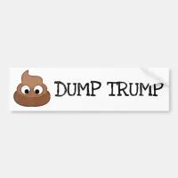 Dump Trump Poop Pile Bumper Sticker