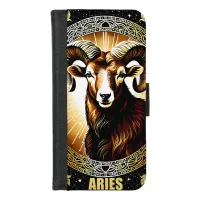 Aries astrology sign iPhone 8/7 wallet case