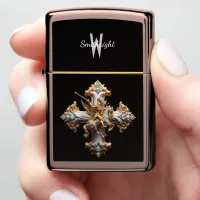 Majestic Knight: The Crossed Crusader Zippo Lighter