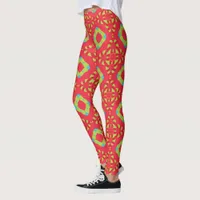 Christmas Holiday Charm Pattern 01 -  Leggings