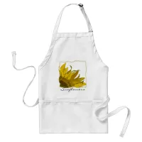 Yellow Sunflower Corner Adult Apron