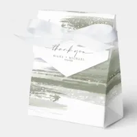 Abstract Paint Strokes Wedding Thank You ID886 Favor Boxes