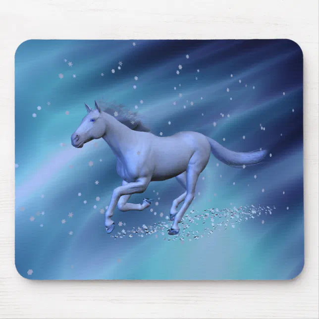 Winter Horse Mouse Pad