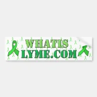 Lyme Disease Awareness White Green Bumper Sticker