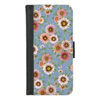 Daisy Floral iPhone 8/7 Wallet Case