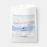 Shes On Cloud Nine Pastel Watercolor Bridal Shower Favor Bag