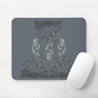 Elegant Ornate Goth Design Mouse Pad