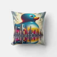 Rubber Duckie Duck  Throw Pillow