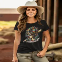 Cool Baseball Mom Woman Wielding Baseball Bat T-Shirt