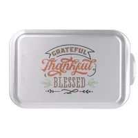 thankful grateful blessed thanksgiving holiday  cake pan