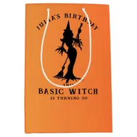 Basic Witch Women Modern Gothic Halloween Medium Gift Bag