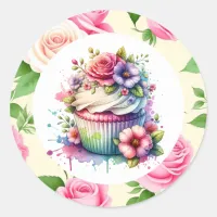 Shabby Chic Birthday Cupcake