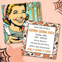 Halloween Pumpkin Carving Party Invitation