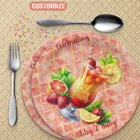 Baby Shower Fruitful Beginnings Paper Plates