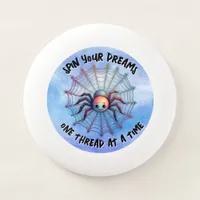 Cute Spider Inspirational Quote Monogram on blue | Wham-O Frisbee