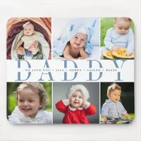 Custom Daddy Father's Day Photo Collage Mouse Pad