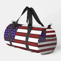 Modern Embossed American Flag Zippo Lighter Duffle Bag