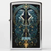 Gemini astrology sign zippo lighter