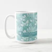 Coastal Christmas Foliage Berries Pattern#7 ID1009 Coffee Mug