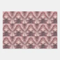 Blossoming Serenity Ethereal Pink Fantasy Art Wrapping Paper Sheets