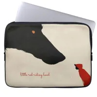 the Heartless Wolf and the Little Red Riding Hood Laptop Sleeve