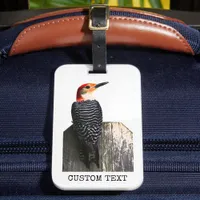 Bird Nerd Red Bellied Woodpecker Luggage Tag