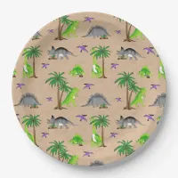 Dinosaur Land Cute Dino Paper Plates