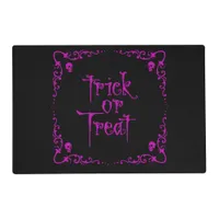 Poison Purple Trick or Treat  Laminated Placemat