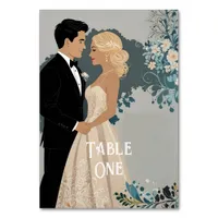 Elegant and Timeless Wedding Invitation Design Table Number