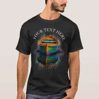 Boat with reflection on the water watercolour T-Shirt