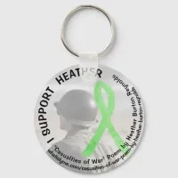 I Support Heather, Lyme Disease Military Key Chain